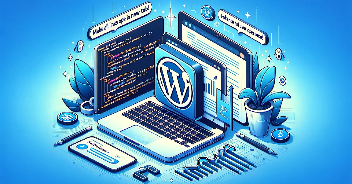 How to Make All Links Open in a New Tab in WordPress without Plugin